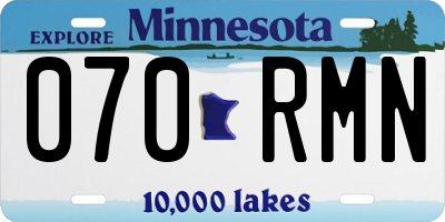 MN license plate 070RMN
