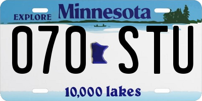 MN license plate 070STU
