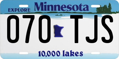 MN license plate 070TJS