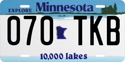 MN license plate 070TKB