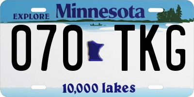 MN license plate 070TKG