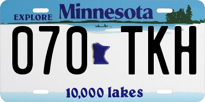 MN license plate 070TKH