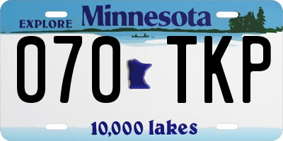 MN license plate 070TKP