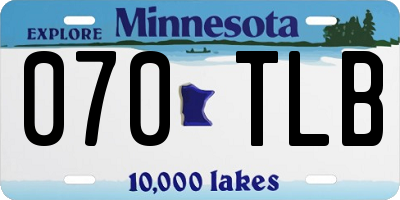 MN license plate 070TLB