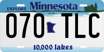 MN license plate 070TLC