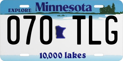MN license plate 070TLG