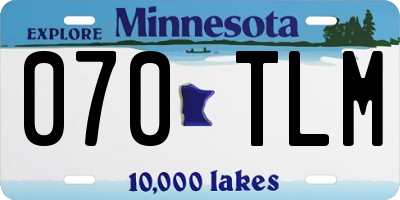 MN license plate 070TLM