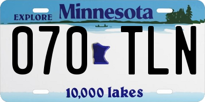 MN license plate 070TLN