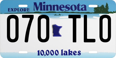 MN license plate 070TLO