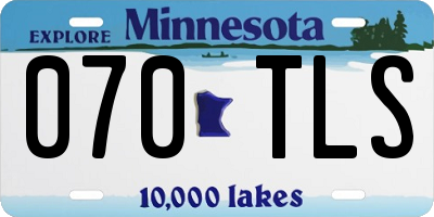 MN license plate 070TLS