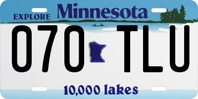 MN license plate 070TLU