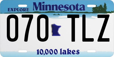 MN license plate 070TLZ