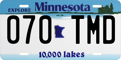 MN license plate 070TMD