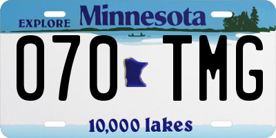 MN license plate 070TMG