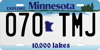 MN license plate 070TMJ