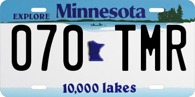 MN license plate 070TMR