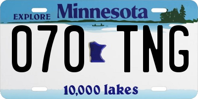 MN license plate 070TNG