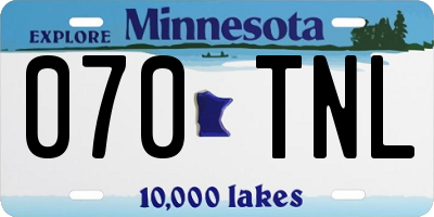 MN license plate 070TNL