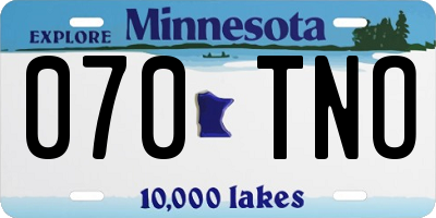 MN license plate 070TNO