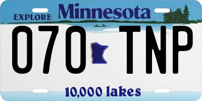 MN license plate 070TNP