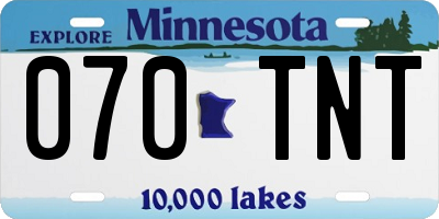 MN license plate 070TNT