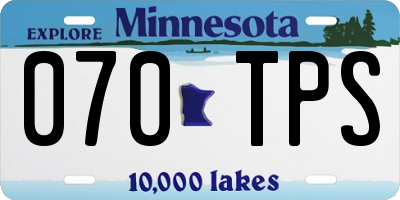 MN license plate 070TPS