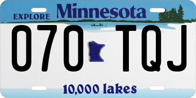 MN license plate 070TQJ
