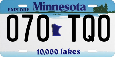 MN license plate 070TQO
