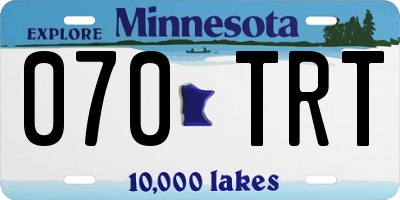 MN license plate 070TRT