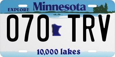 MN license plate 070TRV