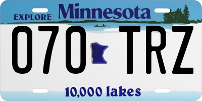 MN license plate 070TRZ