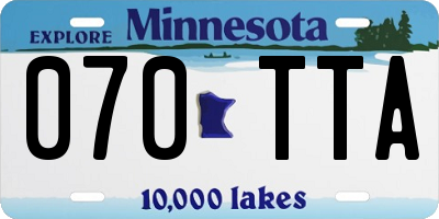 MN license plate 070TTA