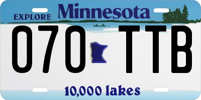 MN license plate 070TTB