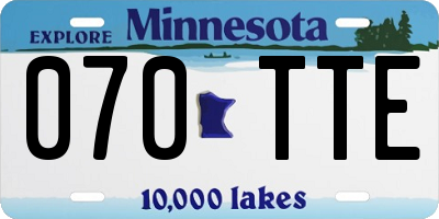 MN license plate 070TTE