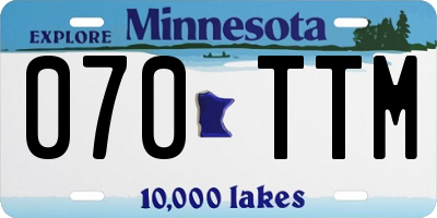 MN license plate 070TTM