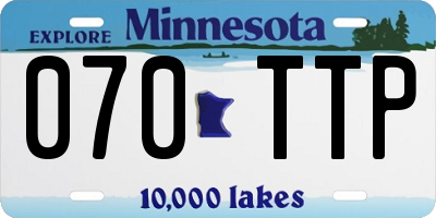 MN license plate 070TTP