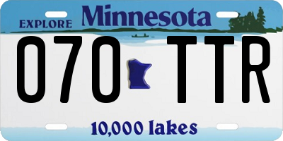 MN license plate 070TTR
