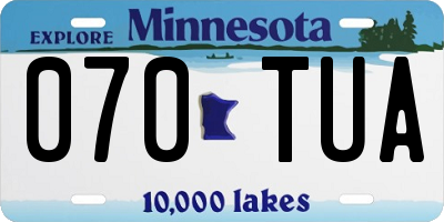 MN license plate 070TUA