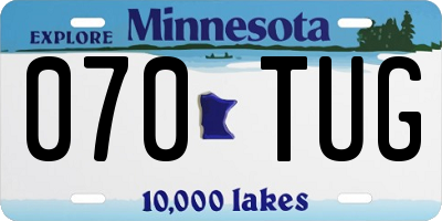 MN license plate 070TUG