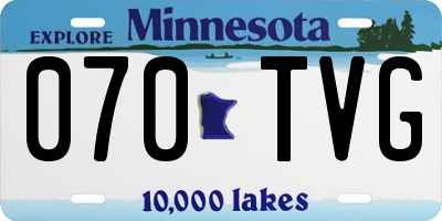 MN license plate 070TVG