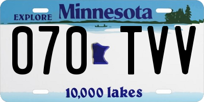 MN license plate 070TVV