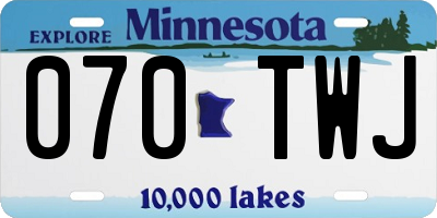 MN license plate 070TWJ