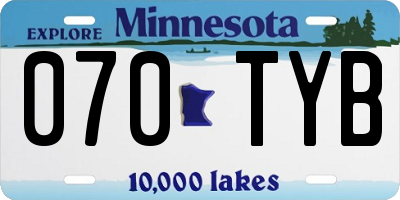 MN license plate 070TYB