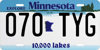 MN license plate 070TYG