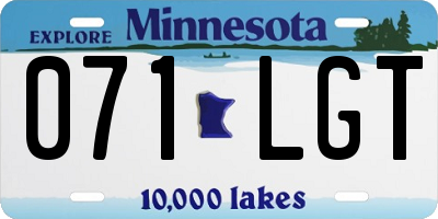 MN license plate 071LGT
