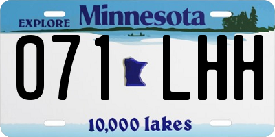 MN license plate 071LHH
