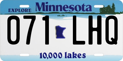 MN license plate 071LHQ