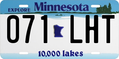 MN license plate 071LHT