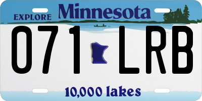 MN license plate 071LRB