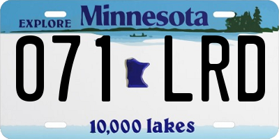MN license plate 071LRD